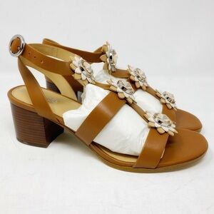 Michael Kors Brown Leather Sandals